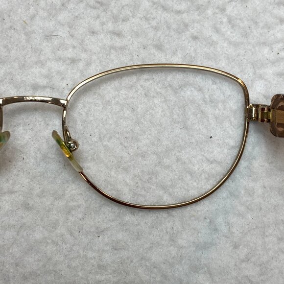 VINTAGE Versace Eyeglasses 1246-B Bronze Copper Golden 52-17-135 - Picture 5 of 13
